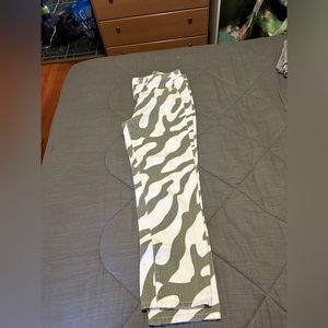 shein swirl pattern straight jeans